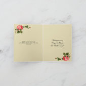 セントヴァレンティーンズデー祈りの言葉ヴィンテージ シーズンカード (内部)