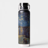 セントヴァンゴッホによってローネ川の上の星空の夜 ウォーターボトル (背面)