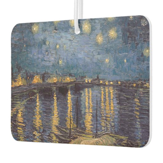 セントヴァンゴッホによってローネ川の上の星空の夜 カーエアーフレッシュナー (左)