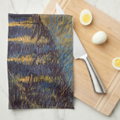 セントヴァンゴッホによってローネ川の上の星空の夜 キッチンタオル (四つ折り)