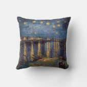 セントヴァンゴッホによってローネ川の上の星空の夜 クッション (裏面)