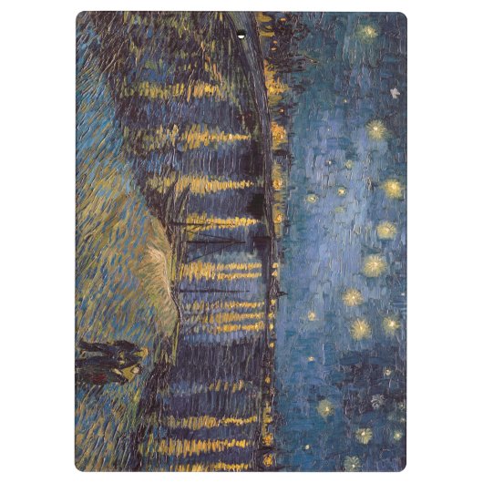 セントヴァンゴッホによってローネ川の上の星空の夜 クリップボード (裏面)