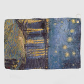 セントヴァンゴッホによってローネ川の上の星空の夜 ゴルフタオル (横)