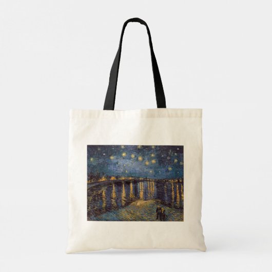 セントヴァンゴッホによってローネ川の上の星空の夜 トートバッグ (裏面)
