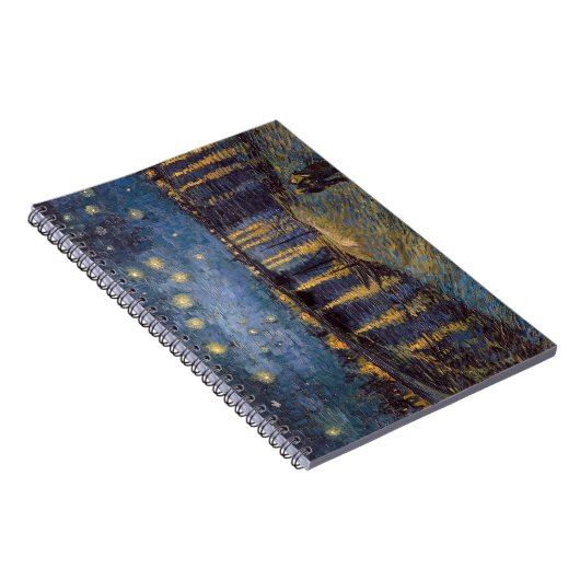 セントヴァンゴッホによってローネ川の上の星空の夜 ノートブック (右側)
