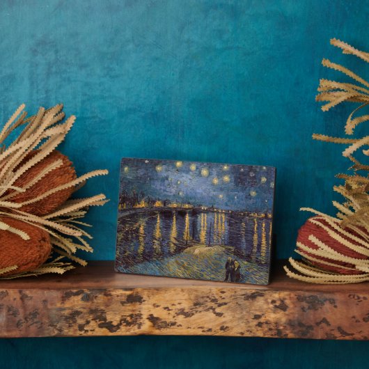 セントヴァンゴッホによってローネ川の上の星空の夜 フォトプラーク (側面)