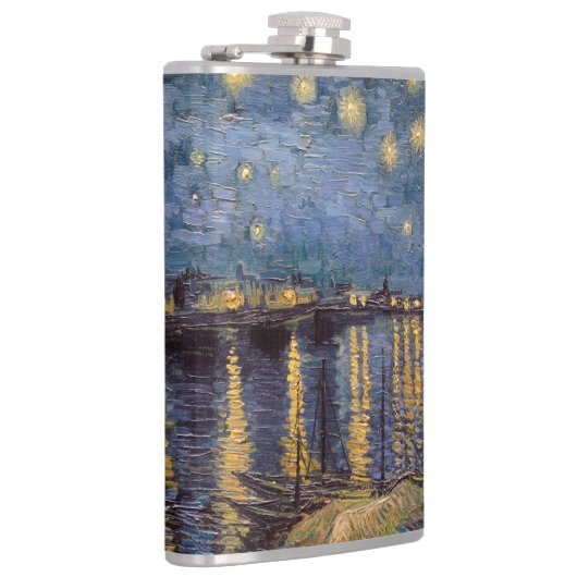 セントヴァンゴッホによってローネ川の上の星空の夜 フラスク (右)