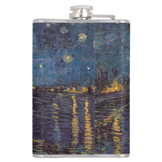 セントヴァンゴッホによってローネ川の上の星空の夜 フラスク (裏面)