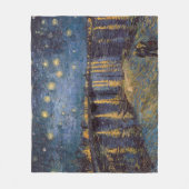 セントヴァンゴッホによってローネ川の上の星空の夜 フリースブランケット (正面)