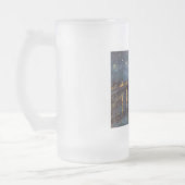 セントヴァンゴッホによってローネ川の上の星空の夜 フロストグラスビールジョッキ (左)