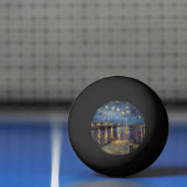 セントヴァンゴッホによってローネ川の上の星空の夜 卓球ボール (ネット)