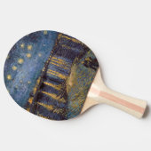 セントヴァンゴッホによってローネ川の上の星空の夜 卓球ラケット (横)