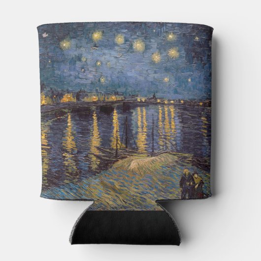 セントヴァンゴッホによってローネ川の上の星空の夜 缶クーラー (裏面)