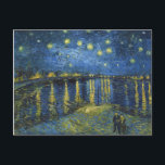 セントヴァン・ゴッホによるローネでの星空の夜 ポストカード<br><div class="desc">スターリーナイトローヌ(1888年9月)は、夜にヴィンセント・ヴァン・ゴッホのアルズの絵画の一つである。</div>