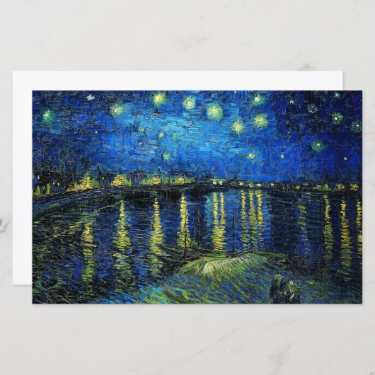 セントヴァン・ゴッホによるローネ上空の星空の夜 (正面/裏面)