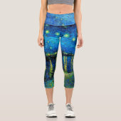 セントヴァン・ゴッホによるローネ上空の星空の夜 カプリレギンス (正面)