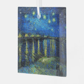 セントヴァン・ゴッホによるローネ上空の星空の夜 ガラスオーナメント (正面左)