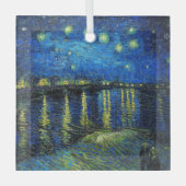 セントヴァン・ゴッホによるローネ上空の星空の夜 ガラスオーナメント (正面)