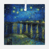 セントヴァン・ゴッホによるローネ上空の星空の夜 ガラスオーナメント (裏面)