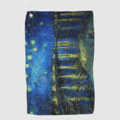 セントヴァン・ゴッホによるローネ上空の星空の夜 ゴルフタオル (正面)