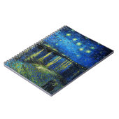 セントヴァン・ゴッホによるローネ上空の星空の夜 ノートブック (左側)