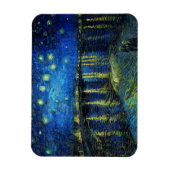 セントヴァン・ゴッホによるローネ上空の星空の夜 マグネット (縦)