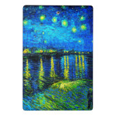 セントヴァン・ゴッホによるローネ上空の星空の夜 ミニクリップボード (裏面)