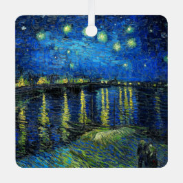 セントヴァン・ゴッホによるローネ上空の星空の夜 メタルオーナメント