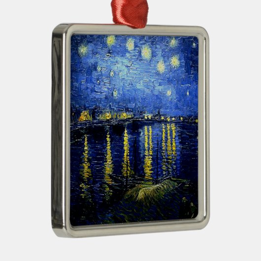 セントヴァン・ゴッホによるローネ上空の星空の夜 メタルオーナメント (右)