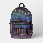 セントヴァン・ゴッホ プリントバックパック (正面)
