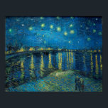 セントヴァン・ゴッホ ポスター<br><div class="desc">セントヴァン・ゴッホ・ポスターによるローネ上空の星空の夜</div>