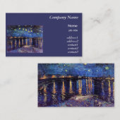 セントヴァン・ゴッホ・ローネの星空の夜 名刺 (正面/裏面)