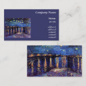 セントヴァン・ゴッホ・ローネの星空の夜 名刺 (正面/裏面)