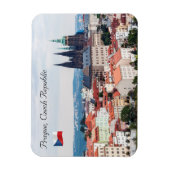 セントヴィタス大聖堂とプラハの街並み – チェコR マグネット (縦)