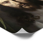 セントヴェロニカヴェイルシュラウドイエズス顔カトリック聖人 ポスター (角)