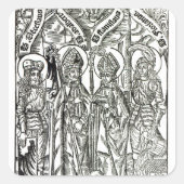 セントヴェンスラウス、アドアルバート、スタニスラウス、セントフロリアン スクエアシール (正面)