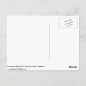 セントーサ島から見たシンガポールのスカイライン, シンガポール ポストカード (裏面)