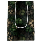 セント動揺して・パトリックの日パターン ミディアムペーパーバッグ (裏面)