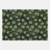 セント動揺して・パトリックの日パターン ラッピングペーパーシート (正面3)