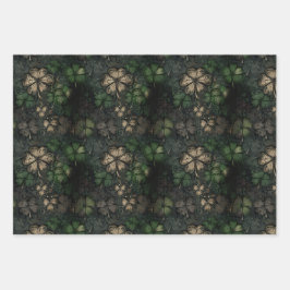 セント動揺して・パトリックの日パターン ラッピングペーパーシート