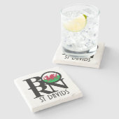 セント生まれダビズ ストーンコースター (横)