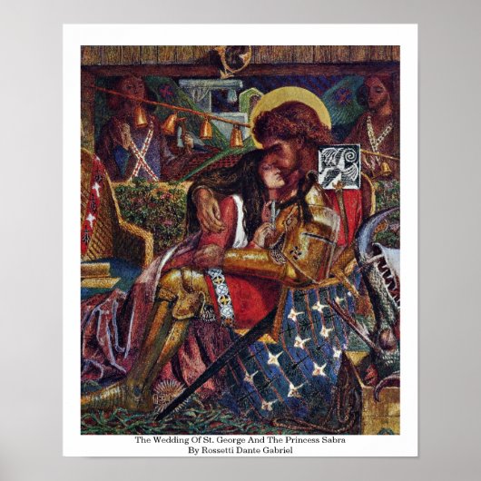 セント結婚ジョージとプリンセスサブラの写真 ポスター (正面)