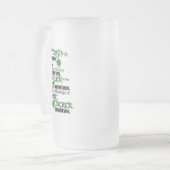 セント賛美・パトリック フロストグラスビールジョッキ (正面左)