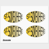 セント・のどこかに 楕円形シール (シート)