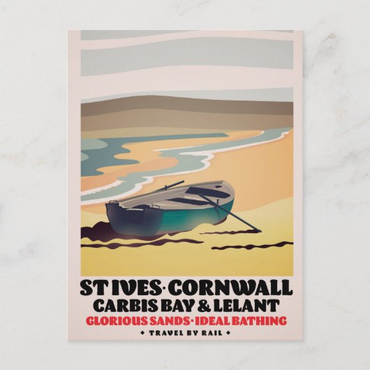 セント・アイヴス コーンウォール 旅行ポスター ポストカード (正面)