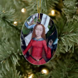 セント・アグネス・オブ・ローマ(詳細; M 070) セラミックオーナメント
