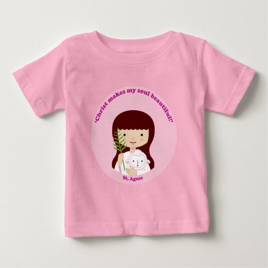 セント・アグネス ベビーTシャツ (正面)