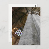 セント・アルバンズ・アビーインテリア。 ポストカード (正面/裏面)