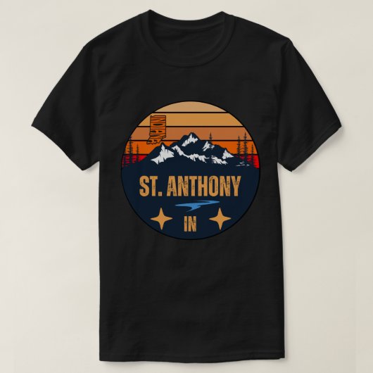 セント・アンソニー (インディアナ州) Tシャツ (デザイン正面)