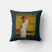 セント・アンドリュースのAlgonquinのヴィンテージPosterEurope クッション (裏面)